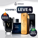Kit 4 Perfumes Masculinos Importados (100ml) - 1 million | 212 black | Invictus V| Bleu - [QUEIMA DE ESTOQUE]